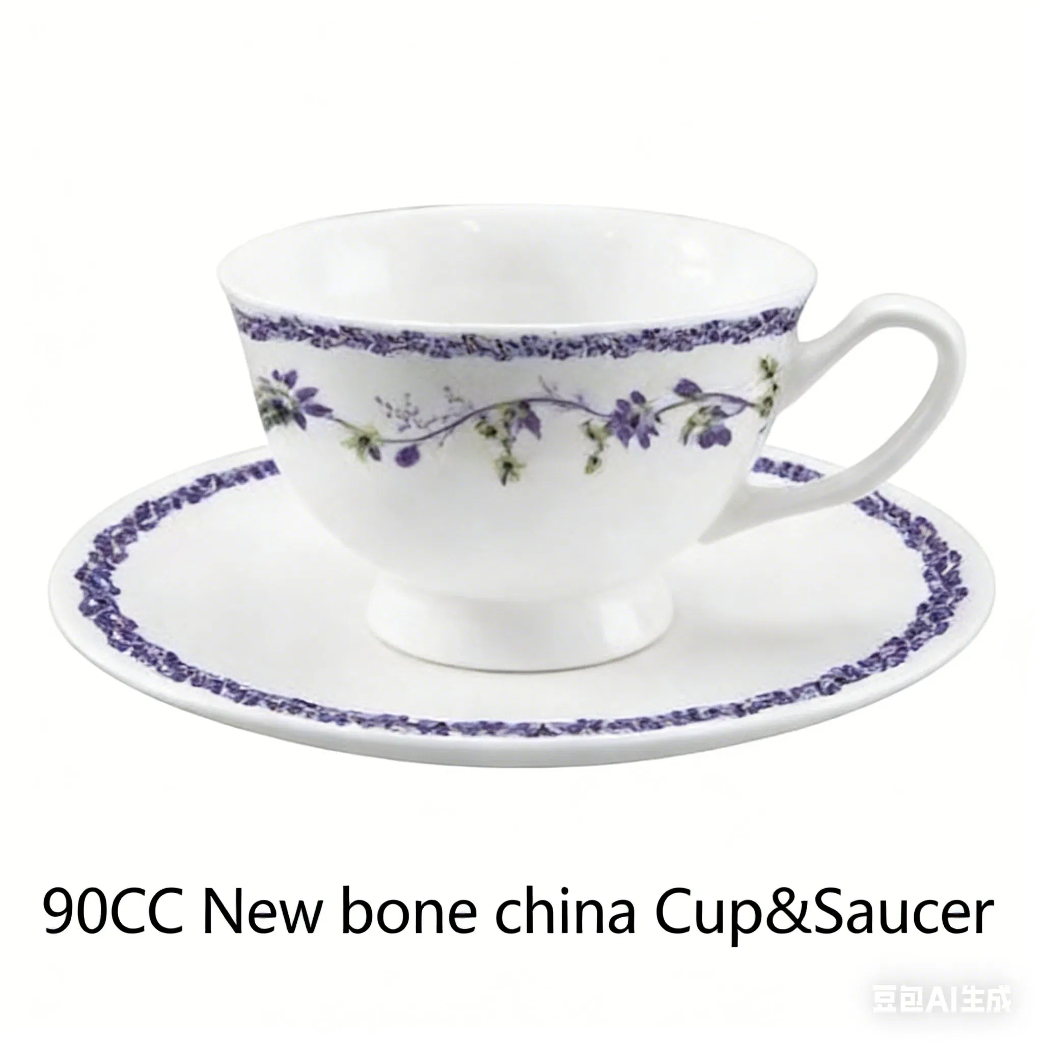 Blue Floral Porcelain Dinner Plates Set for Middle East Home & Restaurant Use