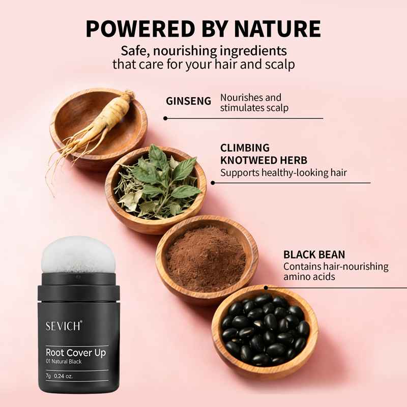 New Long Lasting Root Cover up Powder Natural Grey Hair Concealer Hairline Powder Waterproof