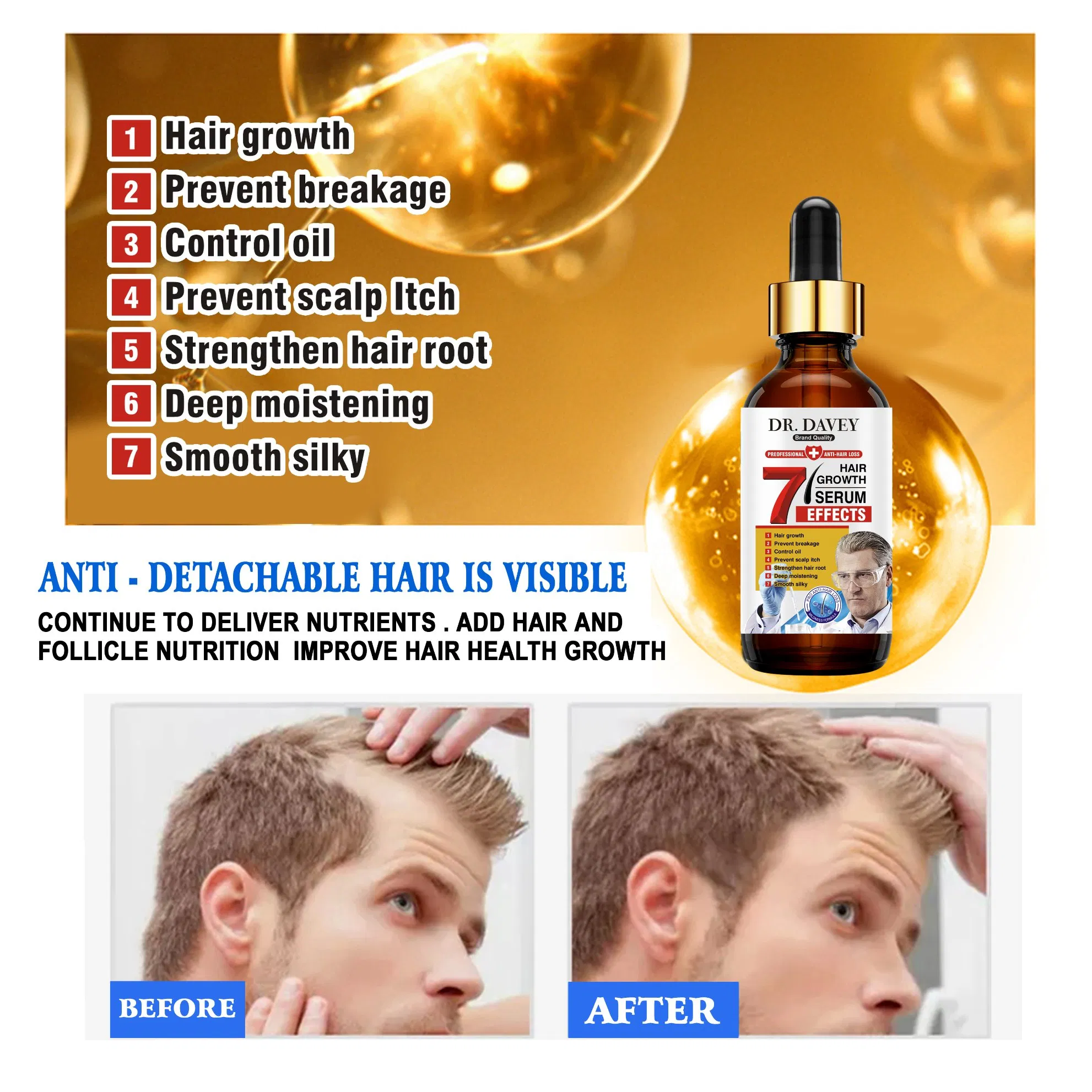 Dr. Davey Ginseng Healthy Serum Strengthen Hair Root Hair Growth Oil
