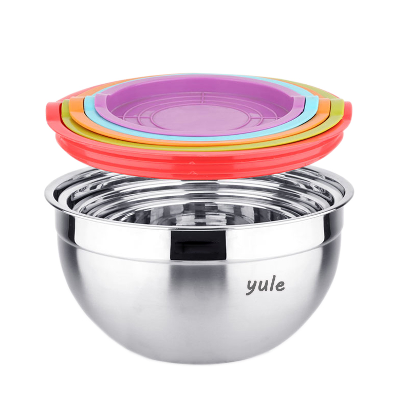 0.5mm Thickness Usfule Kitchen Tool Salad Mixing Stainless Steel Mixing Bowl
