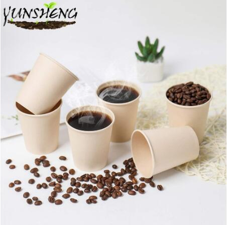 Disposable Customized Kraft Paper Cup/Eco-Friendly Bamboo Pulp Paper Soup/Ice Cream Cup with 245ml/275ml/300ml/330ml