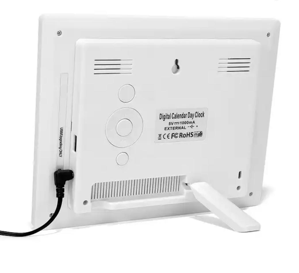 Hot Sales Digital Calendar, Alarm Clock, 7 Inch Display Wall Clock