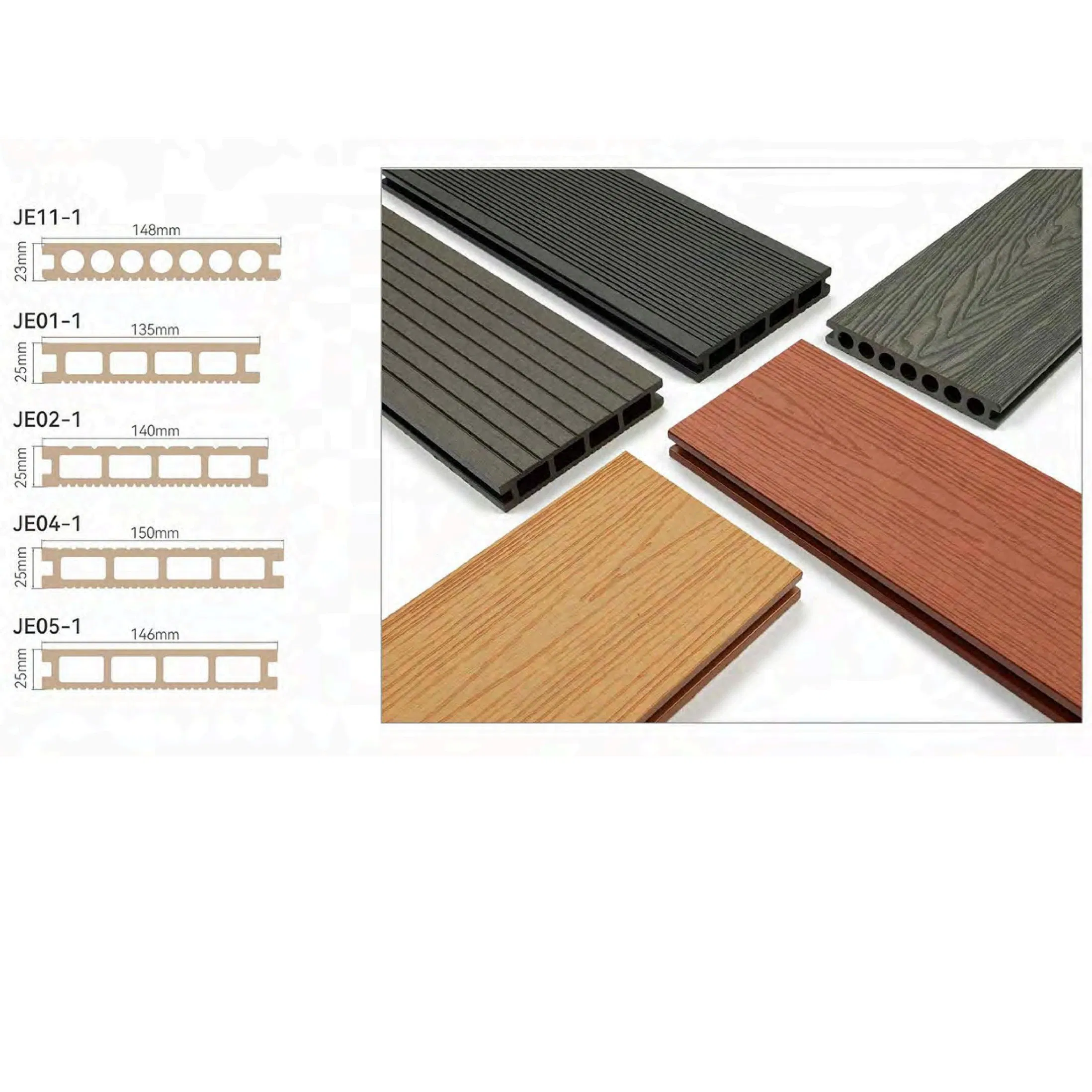Outdoor Terrasse Waterproof Interlocking Composite Decking Terrasse Composite WPC Decking
