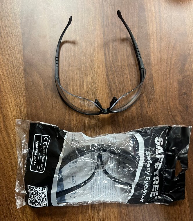 Safetree CE En166 Safety Spectacles, Eye Protection, Anti Fog Anti Scratch Safety Glasses Gt2098