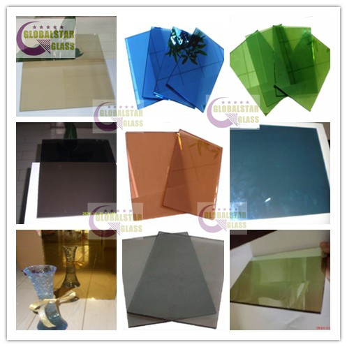 Building Glass 3-19mm Gray/Bronze/Pink/Blue/Green Tinted Float / Reflective Glass