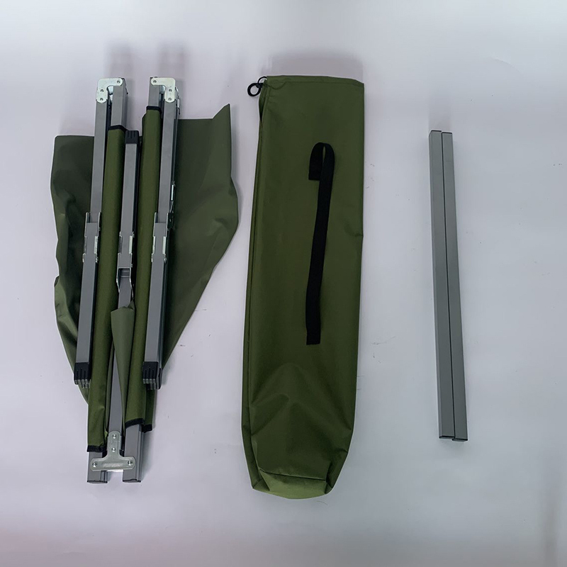 Ultra Light Travel Aluminum Camping Bed Adjustable Marching Folding Camp Bed