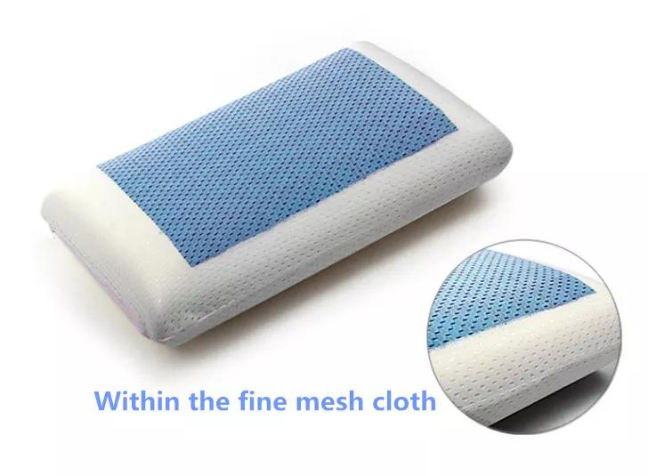 Customized Size Bedding Accessories Gel Cool Contour Pillow Memory Foam Rectangular Cushion Cooling Pillows