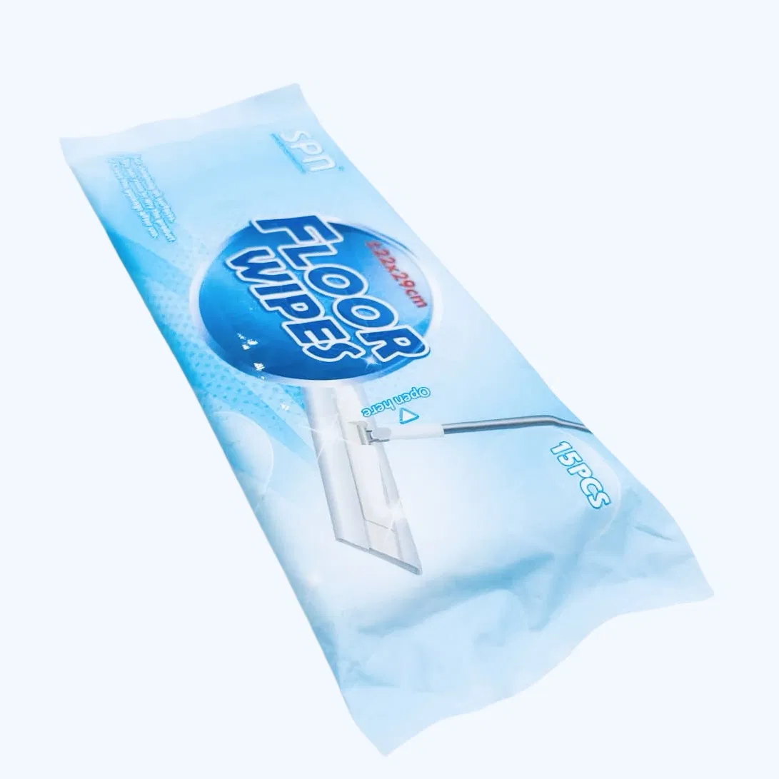 Nonwoven Material Deep Clean Surface Tissue Disposable Multi-Purpose Cleaning Wet Mop Commercial Use Household OEM Soft Pack Plastic Tube Towel Floor Wipe