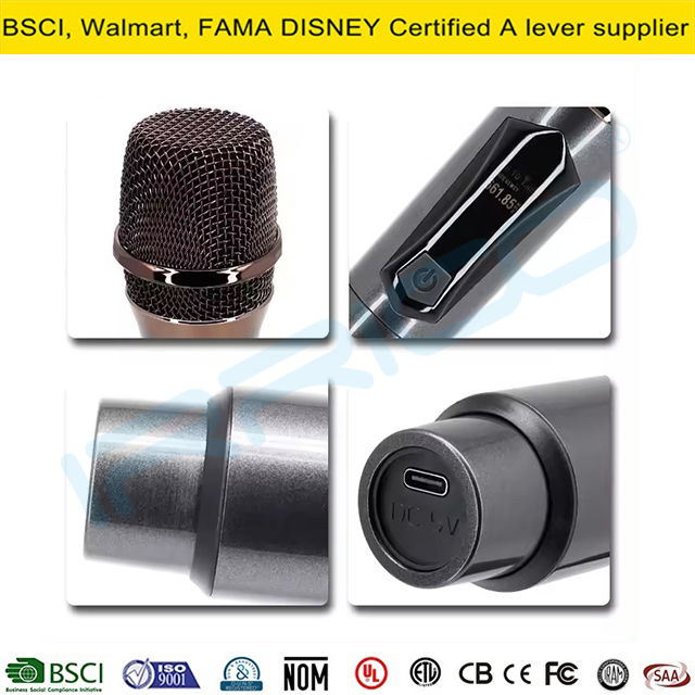 Irrico Wireless Microphone Tiktok Mic Professional Microfono Wireless System Micro Handheld Microphone