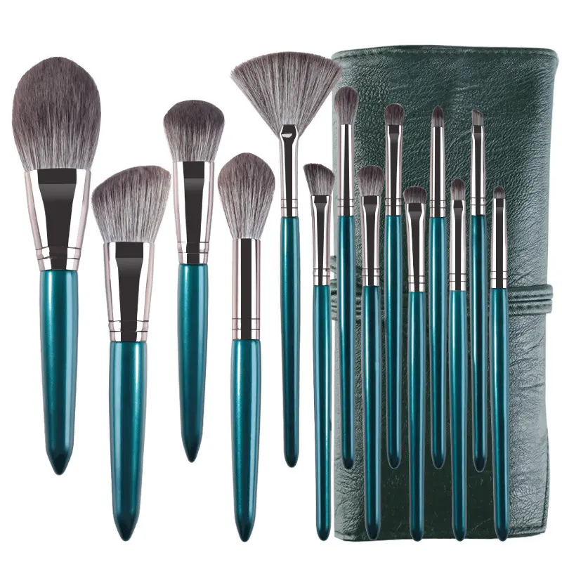 Wholesale Factory Professional Makeup Brushes 14PCS Hot Sale Synthetic Bristles Makeup Brush Set