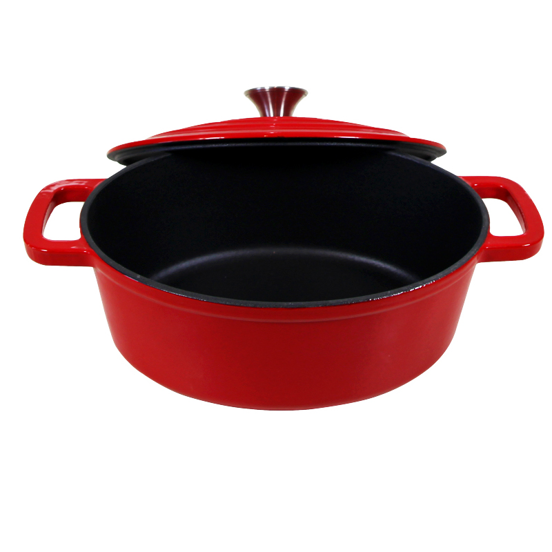 Чугунная эмалированная кастрюля-казан Cookwin, 5.5 л