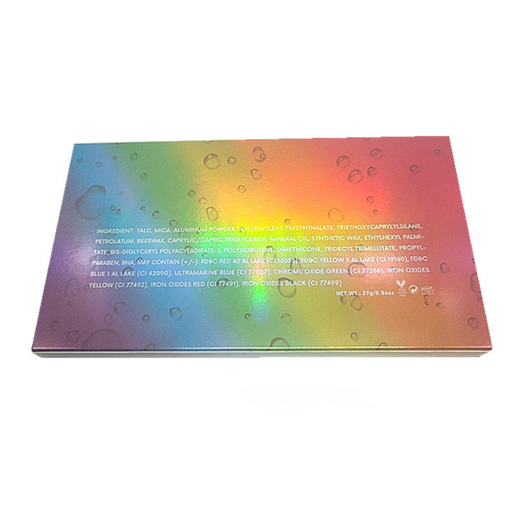18-Color Fluorescent Eyeshadow Palette High Gloss Matte Pearlescent Rainbow Palette Luminous Makeup Palette