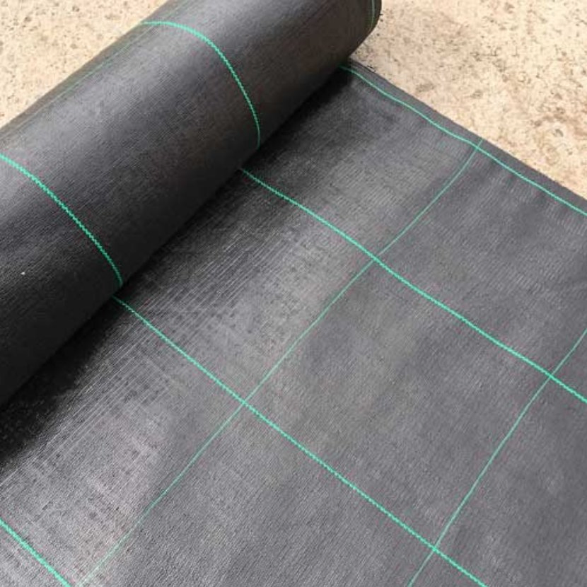 Anti UV Black PP Woven Weed Control Mat SGS Geotextile Agriculture Ground Cover