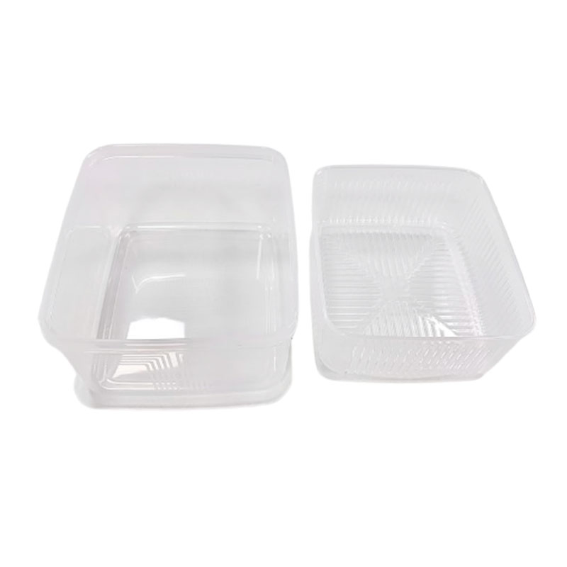 1.1L Stackable Crisper Refrigerator Organizer Bin Transparent Plastic Food Storage Containers