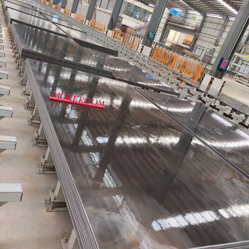 Porcelain Slab Onxy Black Marble Tiles for Luxury Hotel Bathroom Lobby Design