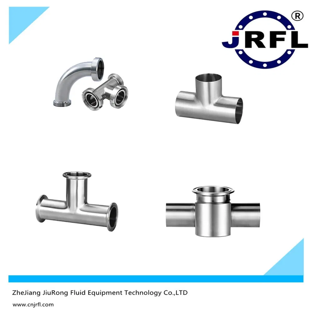 Stainless Steel SS304/316 Sanitary Tri-Clamp Y Type Tee 3 Way Connector Tee Pipe Fittings