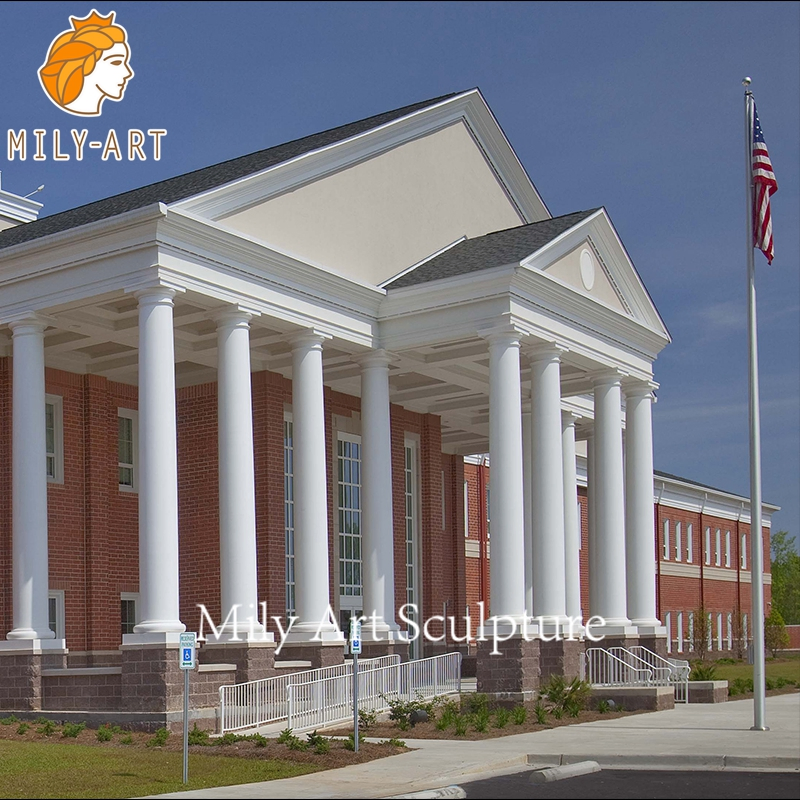 Luxury Home Decoration Natural Stone Marble Roman Pillars