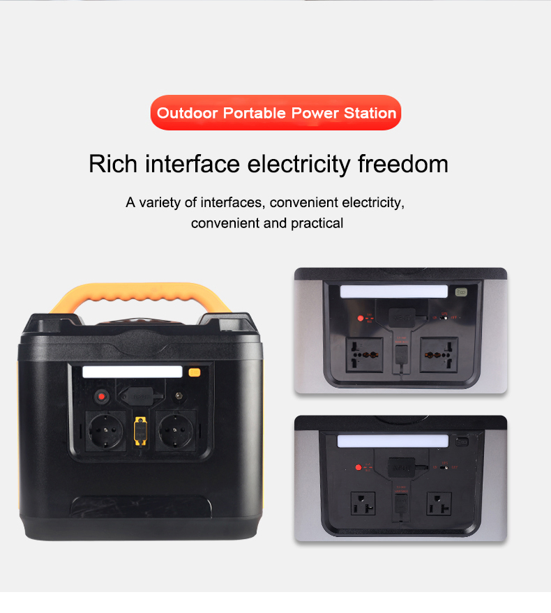 BMS Control Multiple Protections 1200W Rechargeable Portable Mobile Portable Mobile Power Bank