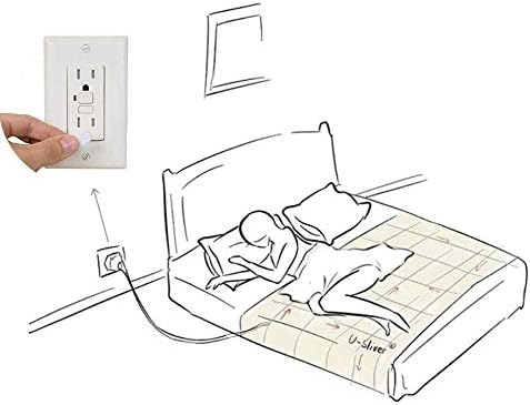 Grounding Sheets, Earthing Fitted Sheet Earth Connected Bedding Fitted Earth Sheets with Grounding Cord