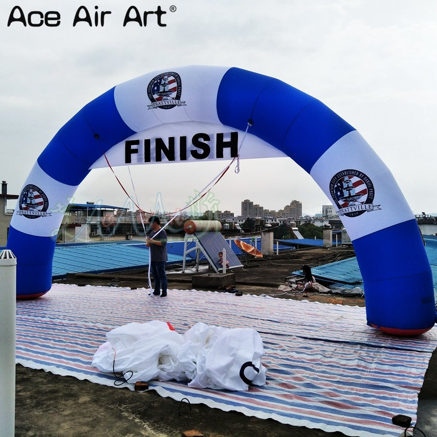 8 Meter Inflatable Semi-Circular Arch, Advertising Archway Gate for Sports