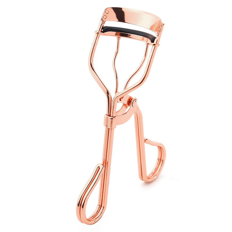 Rose Gold Durable Mini Makeup Beauty Stainless Steel Eyelash Curler for Women