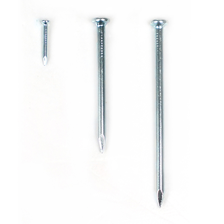 High Standard Electro Galvanized Customizable Size Concrete Steel Nail