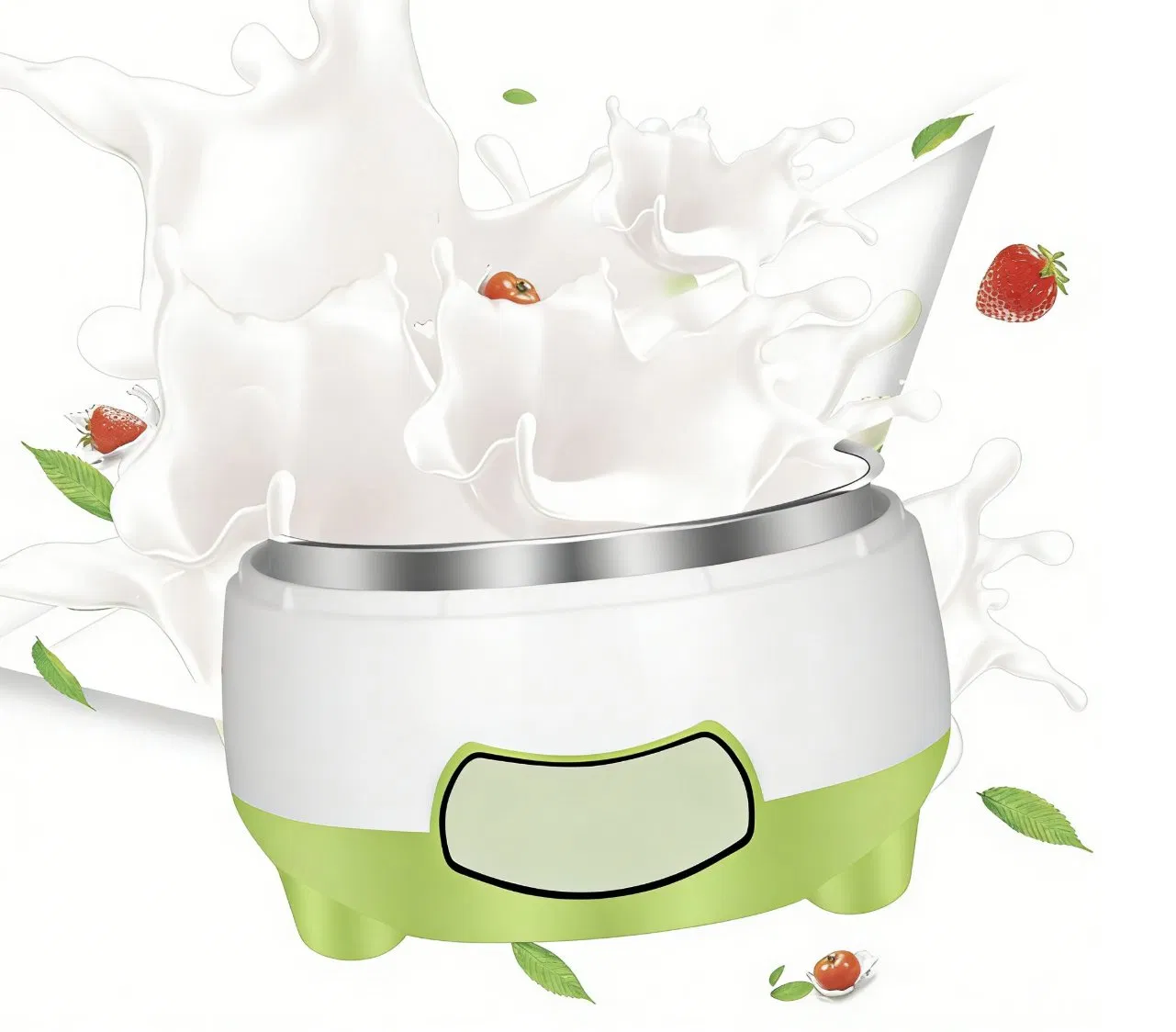 Multifunctional Automatic Yogurt Maker Stainless Steel Liner Smart Measuring Cup Portable Household Device
