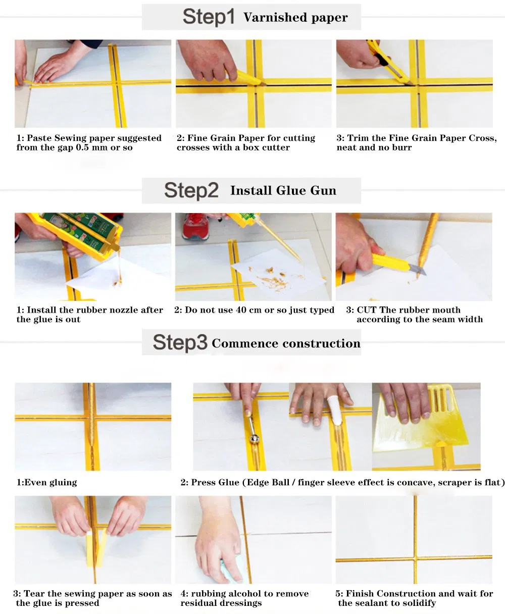 Jayo100% Epoxy Resin Sealing Gp Filling for Ceramic Tile Excellent Crack-Proof Decorative Adhesive