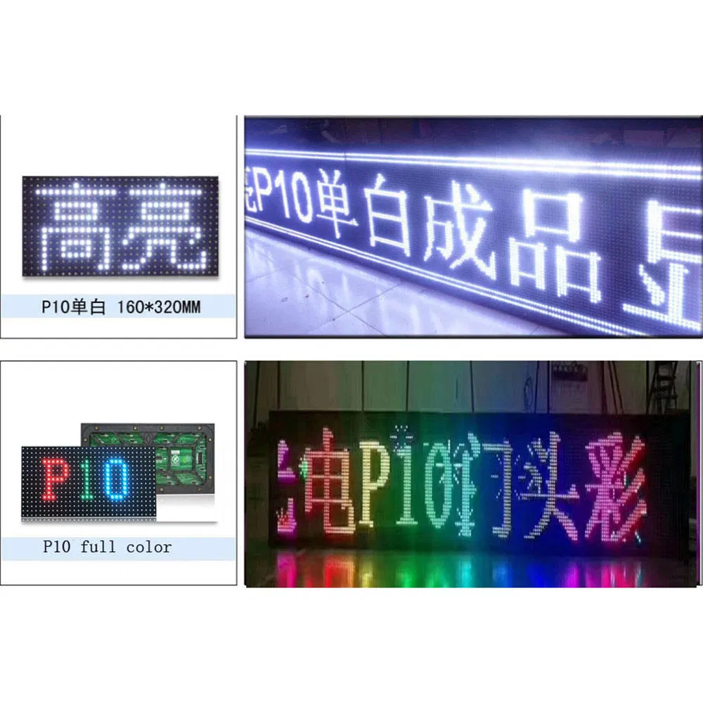 Leddisplay P10 SMD White Outdoor LED Display Advertising Screen Wholesale Outdoor Screens Electronic LED Display Outdoor LED Screen