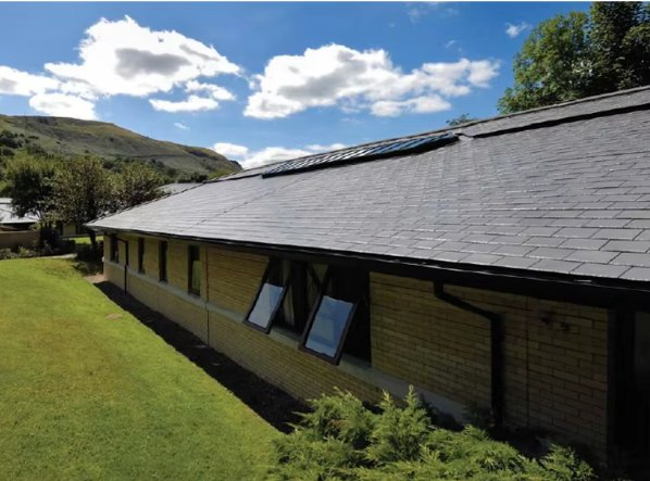 Synthetic Resin Slate Tile Ridge Terminal Stone Roof Classic and High Quality