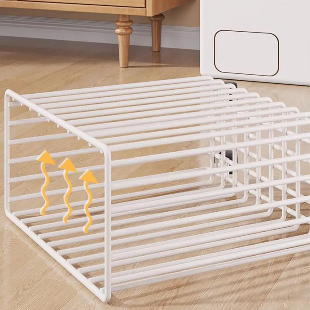 Metal Laundry Hamper with 4 Wheels Rolling Washing Basket for Clothes Mi25606