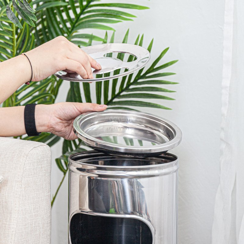 Wholesale Good Quality Stainless Steel Outdoor Trash Bin Dustbin Kitchen Trash Can