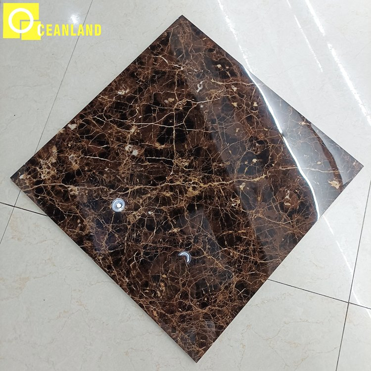 Wear-Resistant Non-Slip Oceanland 60X60 Polished Brown Floor Tile
