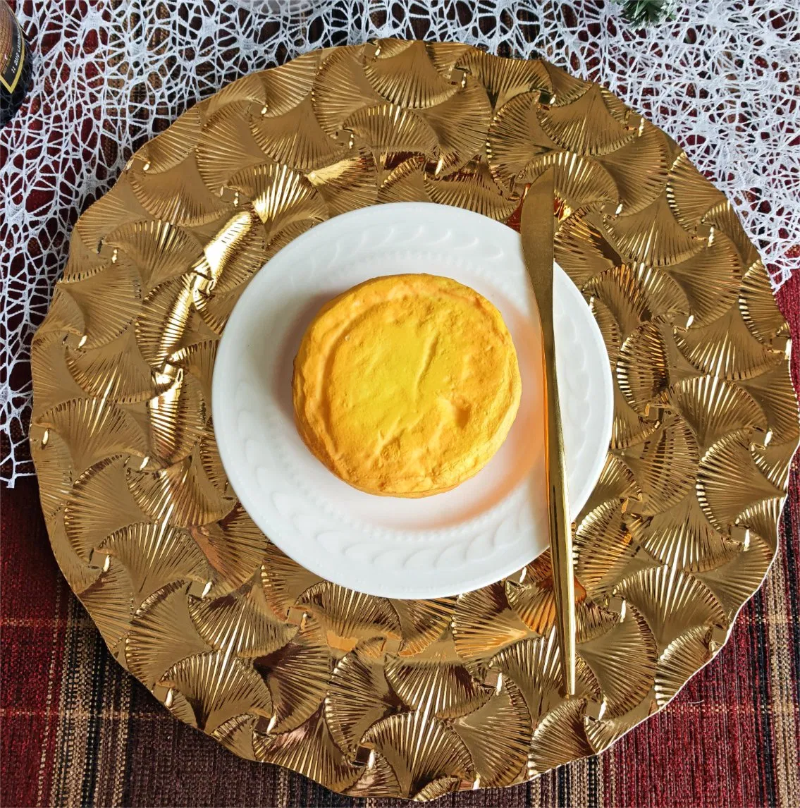 Elegant Round/Square Full Shell Pattern Decorative Dishware with Wholesale Price