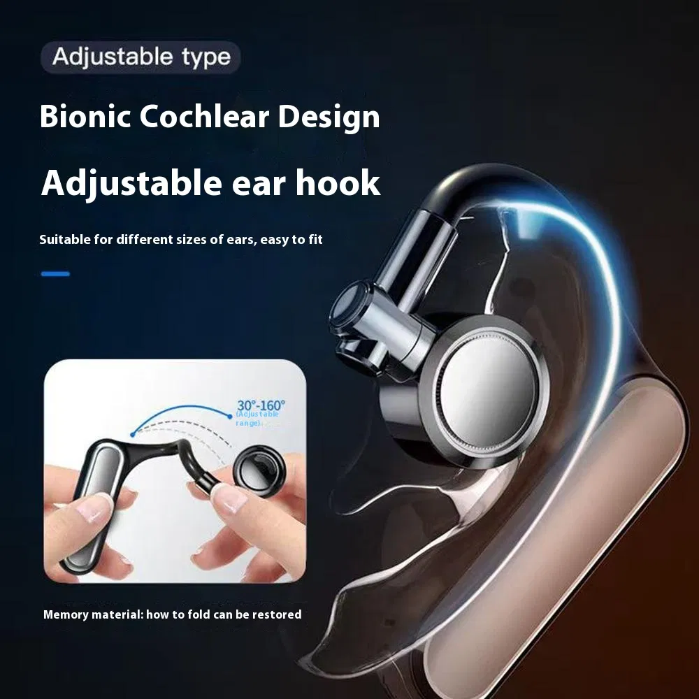 Беспроводная гарнитура с крючком для уха, поддержка 2 устройств