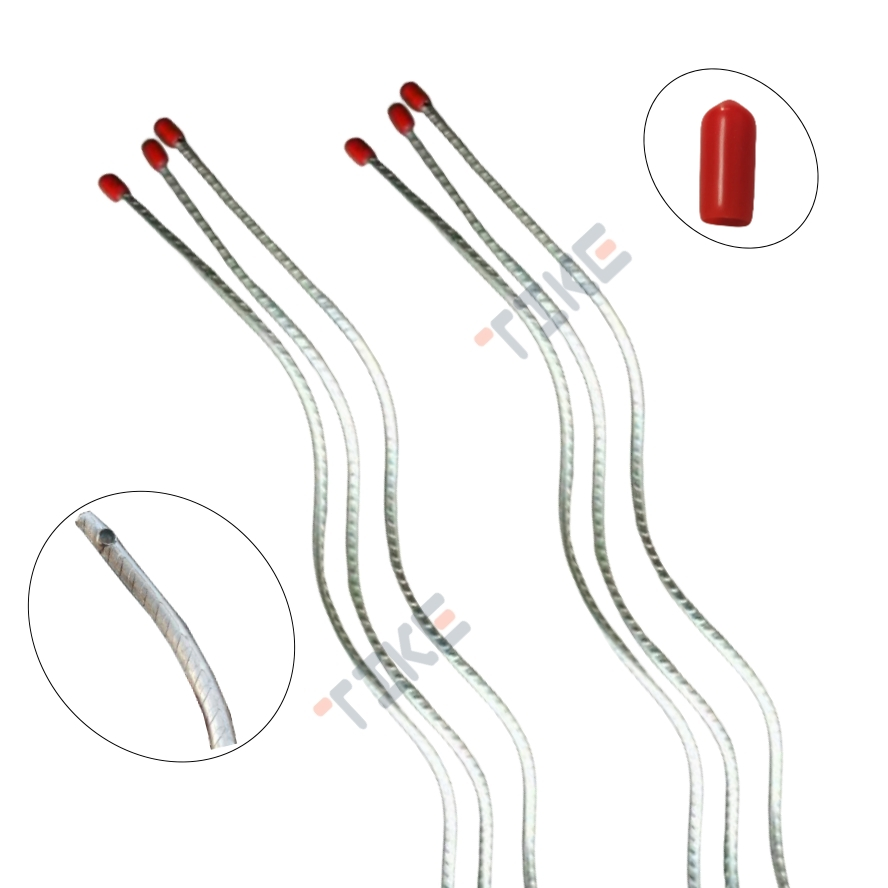 Ribbed Galvanised Steel Spiral Rod Plant Supports