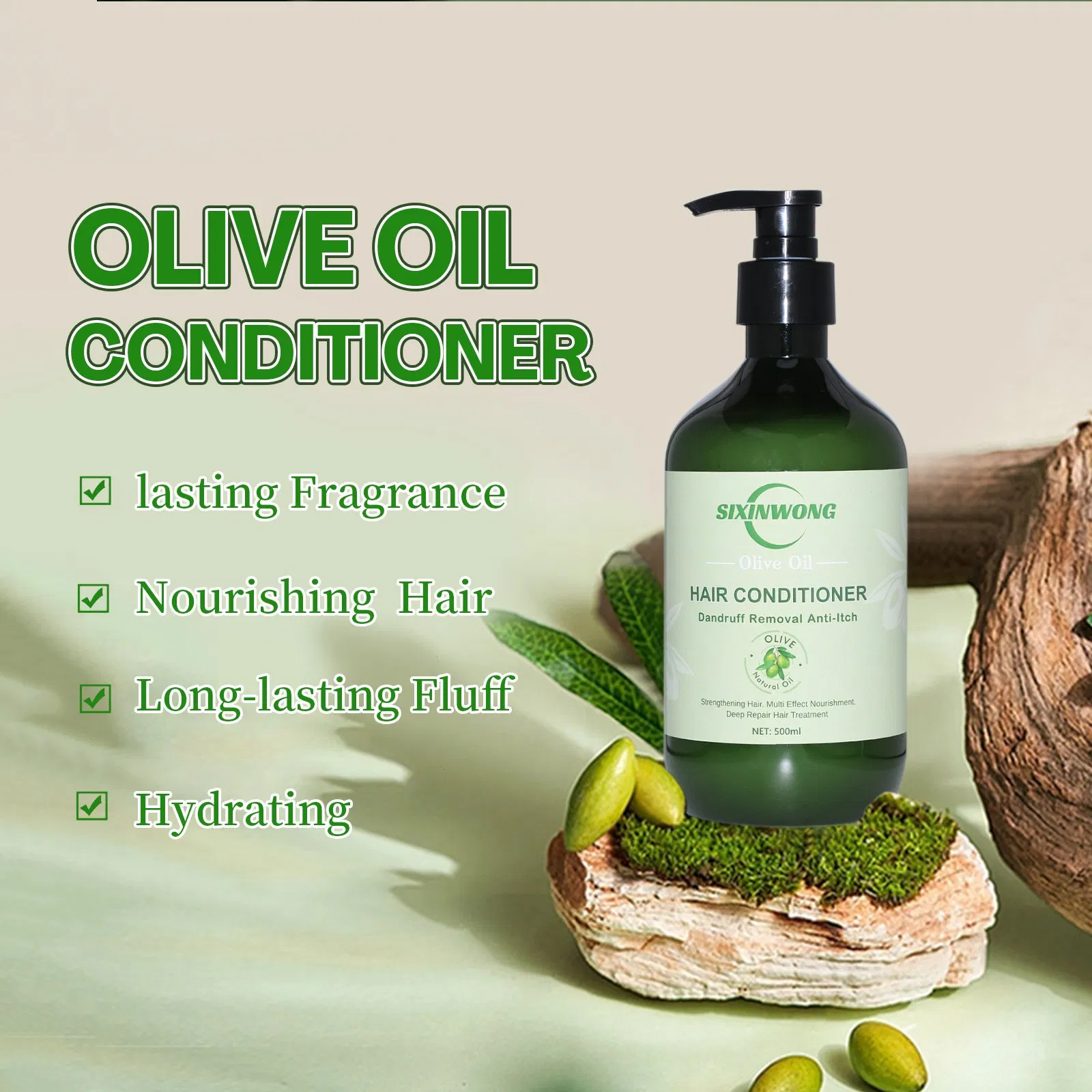 Beauty Cosmetics Olive Oil Conditioner Natural Deep Hydration for Healthier Hair Conditioner