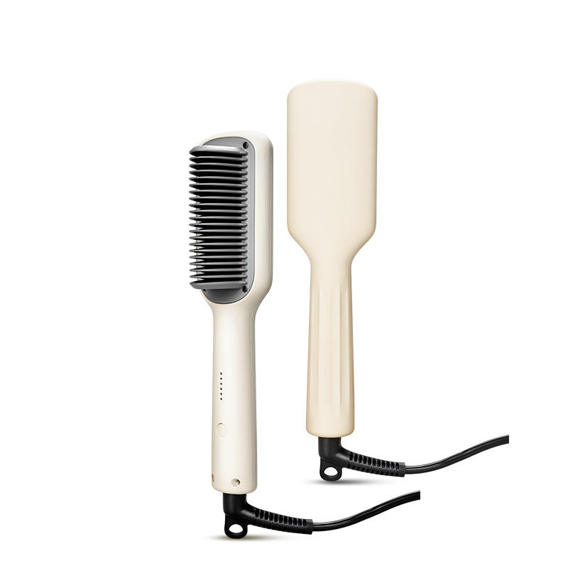 Save This Women's Dual-Purpose Electric Comb Straightener & Curler, a Household Large-Plate Hair Styling Tool with 5 Temperature Settings, PTC Heating and Negat