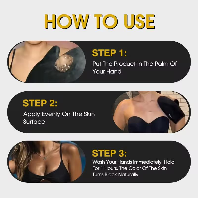 Custom Dark Self Tan Mousse Sulfate-Free Skin Surface Darken & Nourishing