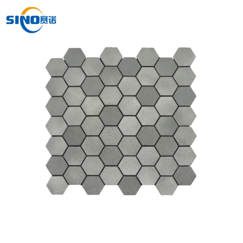 Металлическая мозаика Алюминий Шестигранник для стен и пола