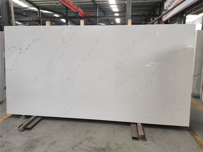 Artificial Stone polished/honed black/white/beige SF-V1152 calacatta valentina quartz for interiors/indoor kitchen/bathroom countertops/vanity