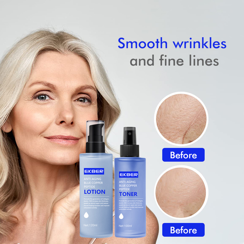 Firmness Smoothness Reduction of Fine Lines & Wrinkles Blue Copper Peptide Lotion