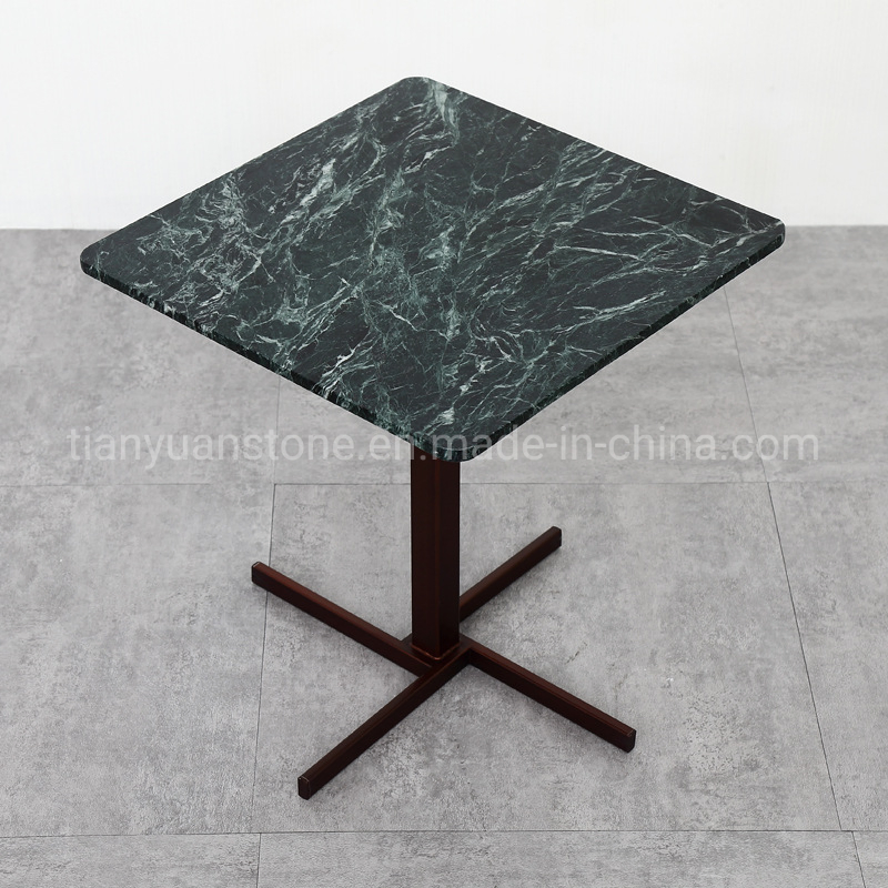 Modern Style Natural Marble Square Dining Room Tables