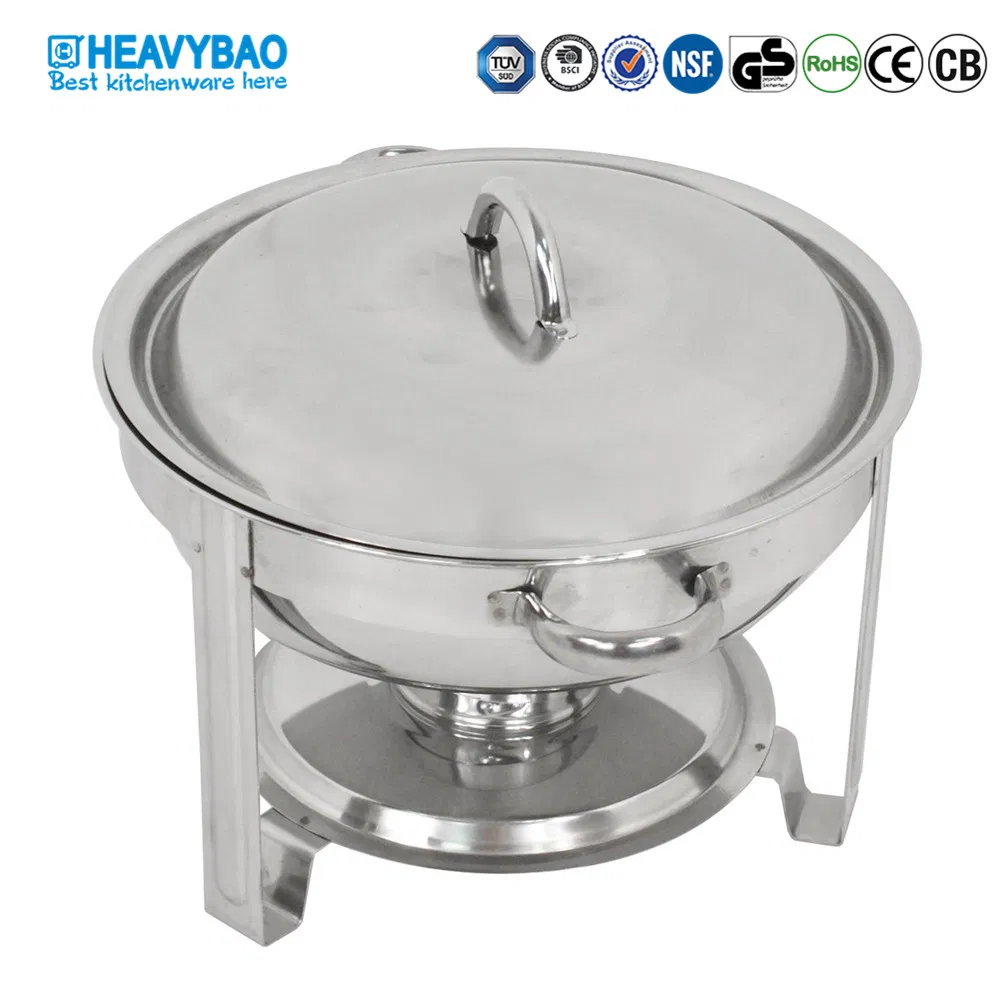 Heavybao Stainless Steel Chafing Dish with Round Top Lid