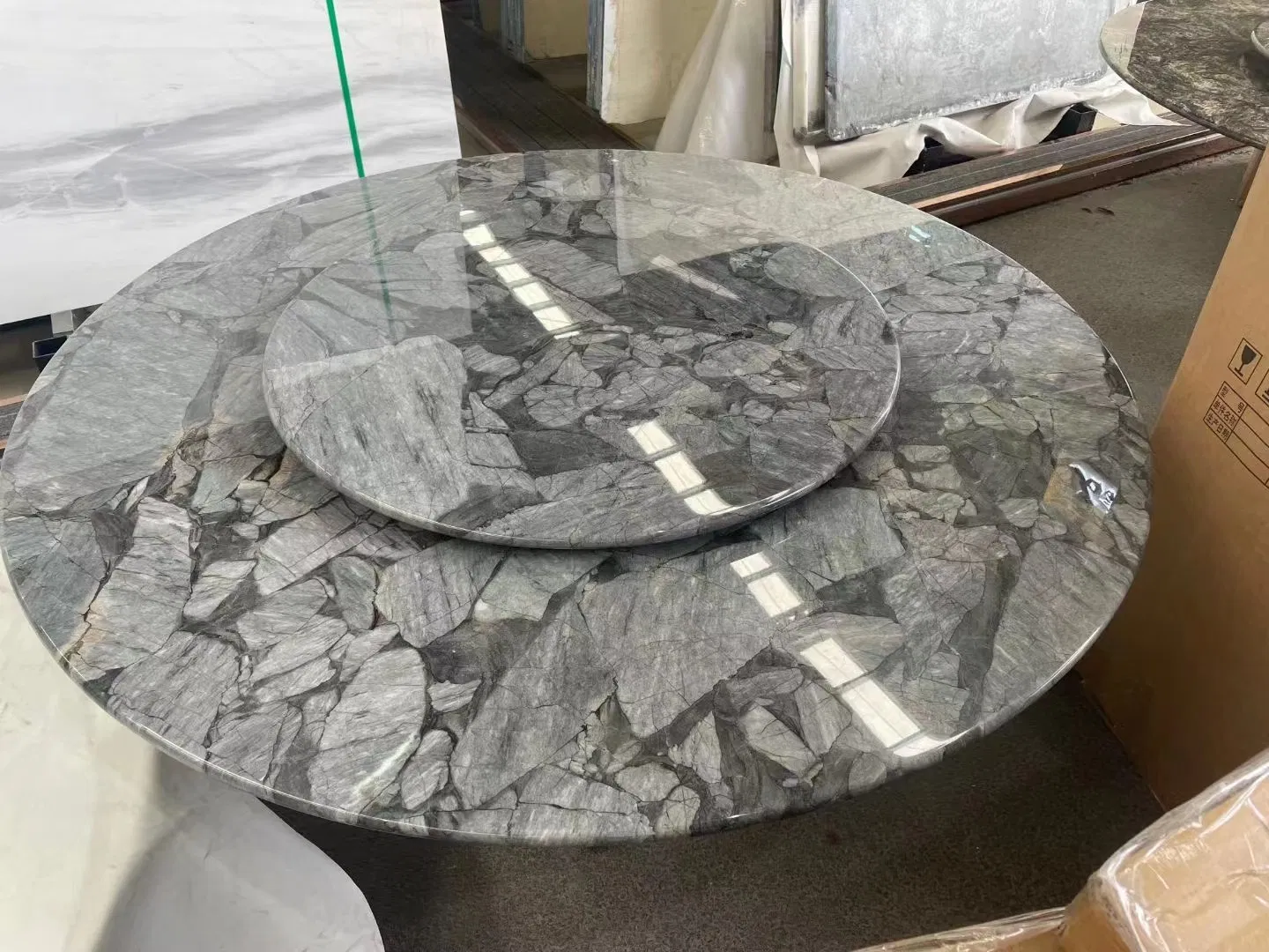 2024 Popular Amazon Blue Luxury Stone Cheap Hotel Big Slab 20mm Thickness