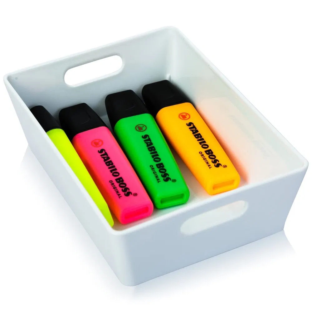 Small Plastic Slot Wall Storage Box PP Injection Rectangle Shape for Garage Use