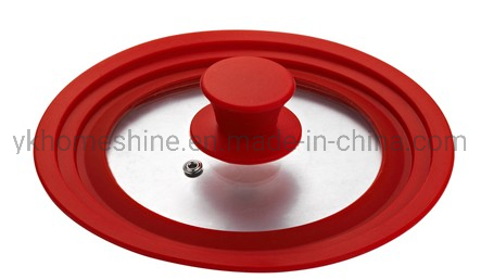 High Quality Silk-Printing Silicone Pot Lid Glass Pot Lid