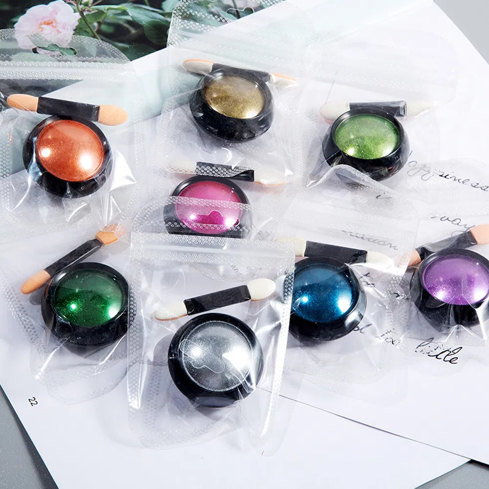 Chrome Nails Powder Nail Art Mirror Glitter Colorful Aurora Pearl Dust Magic Metallic UV Gel Polish Mirror Powder