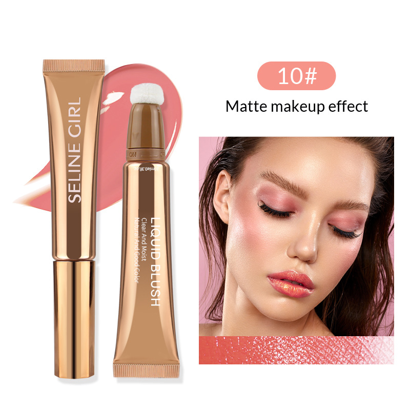 Seline Girl 15g Sponge Head Liquid Highlighter Contour Bronzer Blush