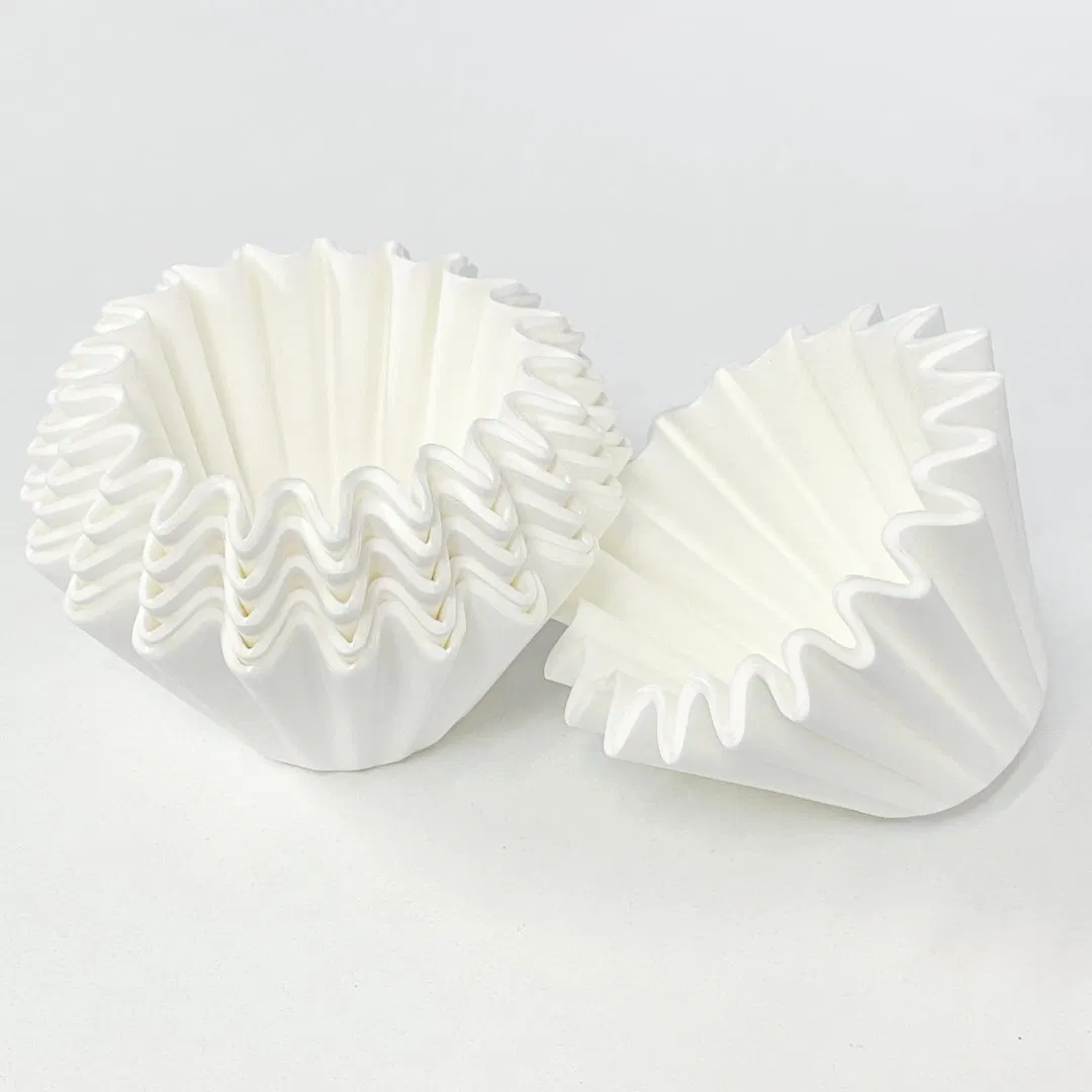 Coffee Filter Papers 50 Sheets 1-4cups Paper Filter 185mm Pour Over Coffee Dripper & Wave Dripper Barista Tools